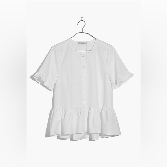 Madewell Studio Ruffle-Hem Top - Picture 4 of 4